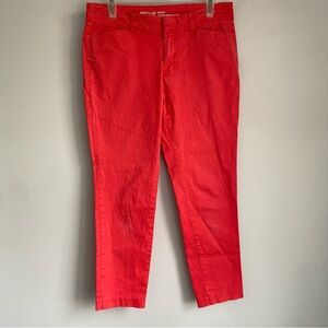 GAP Slim City Khakis Size 4R Coral Pink